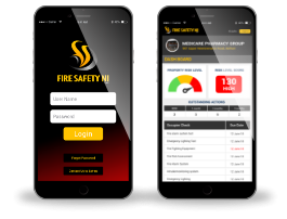 Fire Safety web app concept mobile