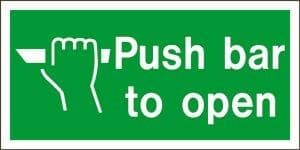 Push bar to open